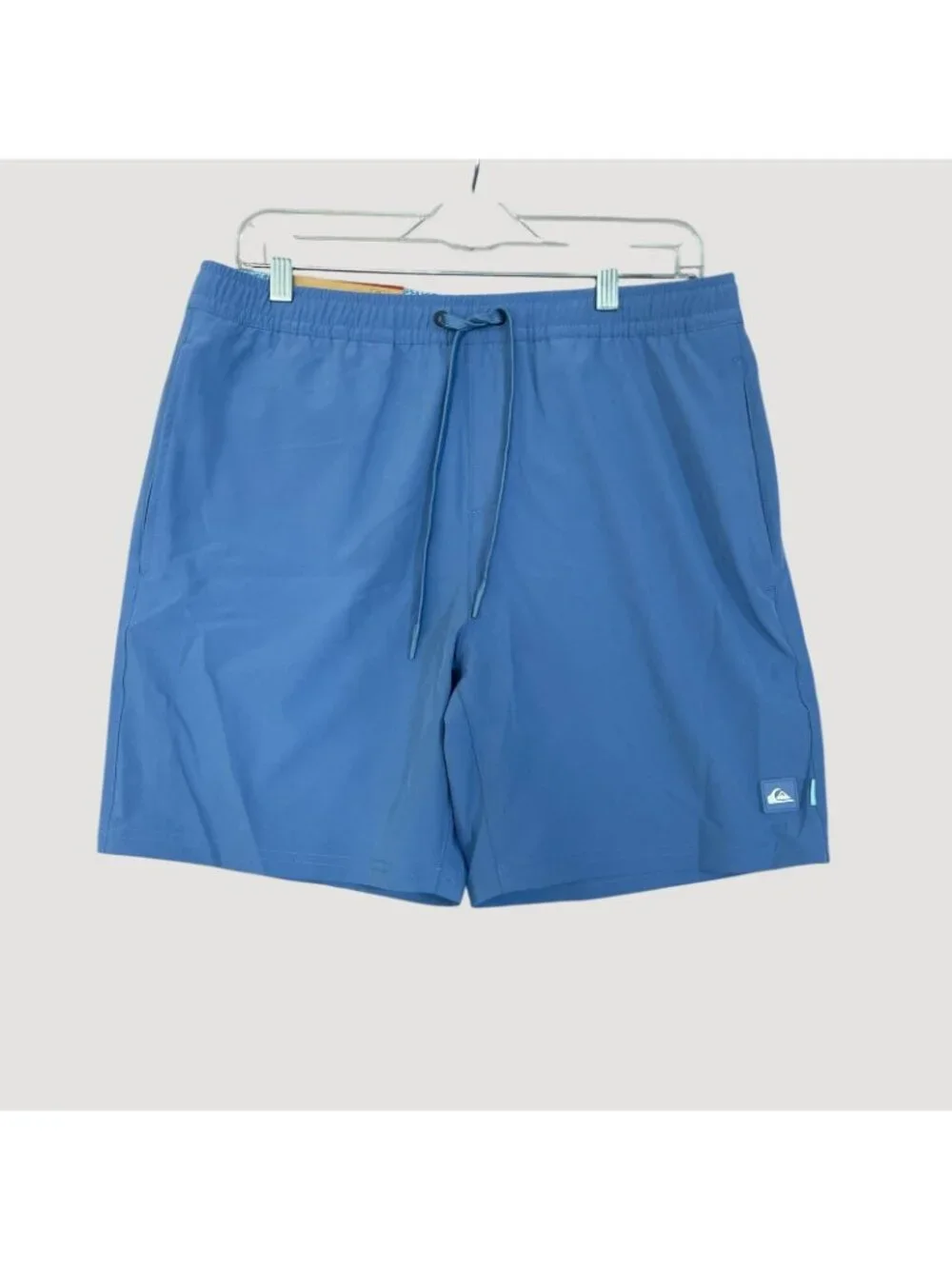 NWT Quiksilver Waterman Collection Men's M Swim Volley Shorts Blue UPF 50